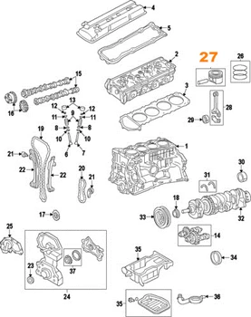 Motor Batov,Batnih Ring Set Za FitHYUNDAI KIA G4FC G4FD +0.50 Premer:77.50 MM 1.6 L L4 2009-
