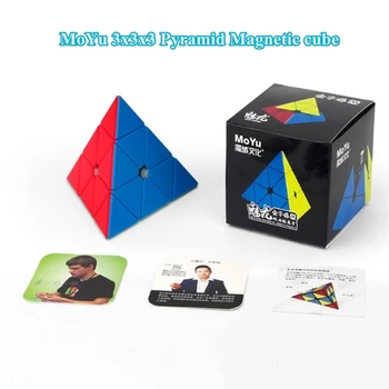 Moyu Meilong Piramida kocka 3x3 4x4 5x5x5 Magnetna kocka Strokovno Magic cube Konkurence hitrost kocke igro kocka uganka igrače darilo