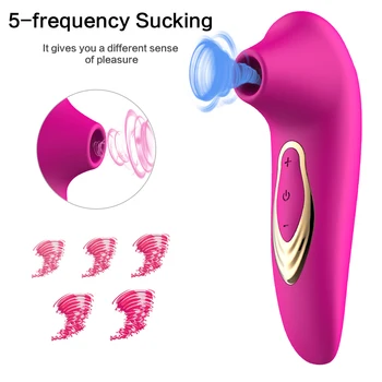 Močno Sesanje Nastavek Blowjob Klitoris Bedak Vibrator Jezika Z Vibriranjem Klitoris Stimulator Erotično Sex Igrače Za Ženske Masturbator
