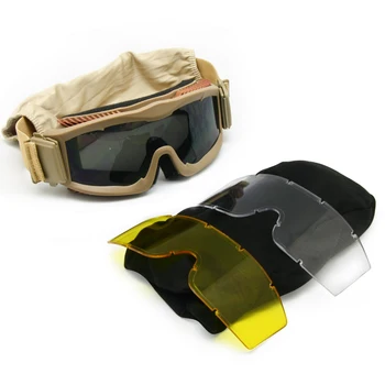 Moške Balističnih Vojaške 3 Objektiv Alfa Očala, NAS Taktično Vojske sončna Očala, Čelada, Očala Oboroženih Očala