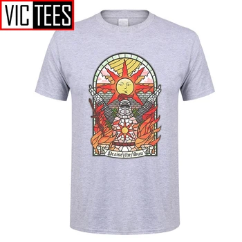Moške Temne Duše 3 Cerkev Sun, T-Shirt Pohvale Sonce Mladi Tees Bombaž Nova Majica Modnih Oblačil
