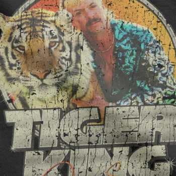 Moški T-Shirt Tiger Kralj Joe Eksotičnih Cotton Tee Majica Kratek Rokav Volitvah Za Predsednika Ameriki Ljubitelje Živali Velikih Mačk Majica S Kratkimi Rokavi
