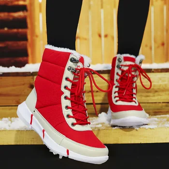Moški zimski škornji 2021 nove mid-tele plišastih znotraj toplo, sneg škornji moški nepremočljiva škornji casual moški platforma čevlji moški športni copati