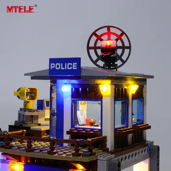 MTELE blagovne Znamke LED Light Up Kit Za 60174 Mesto Serije Gorskih Policija Sedež