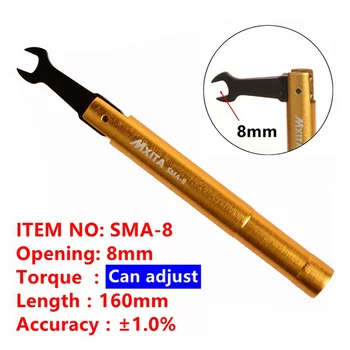 Mxita SMA ključ moment prikljuckom odpiranje 8 MM electrommunication Nagovoriti Adapter converter Naravnost goldplated ključ