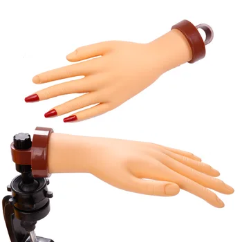 Nail Orodja za Manikiranje Praksi Roko Model Stojalo Protetičnih Strani Simulacije Mehko Roko Model s Fiksno Namizno Stojalo Zaslona