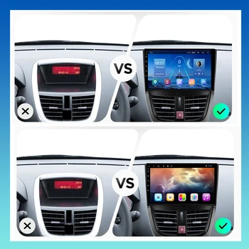 Najnovejši Android 9 avtoradio, Predvajalnik, GPS Navigacija Radio Stereo Za Peugeot 207 2006-Auto Radio DSP Carplay Fotoaparat Večpredstavnostnih