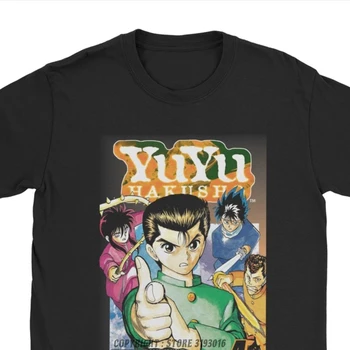Najnovejši Modni Tshirt Duhovit Yu Yu Hakusho Yusuke Kurama Anime T-Shirt Moški Premium Bombaž T Srajce Odraslih Camisas Tees
