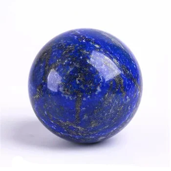 Naravni Lapis Lazuli Gemstone Področju Modri Kremen Kristalno Kroglo