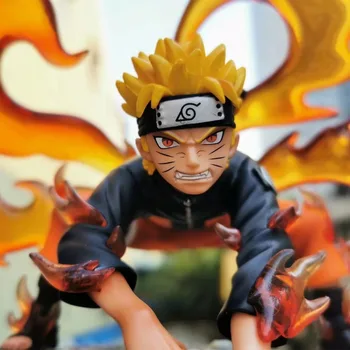 Naruto Shippuden Naruto Uzumaki Naruto Kyuubi Kurama Kip Diorama PVC Dejanje Slika Anime Zbirateljske Figurice Model Igrače 20 cm