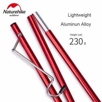 Naturehike Oprema za Taborjenje Svetlobe Pole 0.23 kg Prenosni Aluminijaste Zlitine, Zložljivi Majhna Lučka Palico Potovanja, Kampiranje, Pohodništvo Oprema