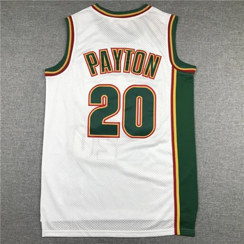 NBA Moške Seattle SuperSonics #20 Gary Payton Košarka Retro Dresov