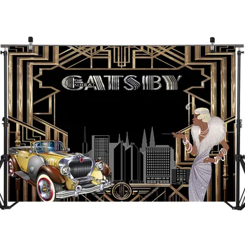 NeoBack Veliki Gatsby Ozadje 1920 Retro Zaklopnica Dekle Fotografija Kulise Vinil Gatsby Temo Stranki Banner Ozadju