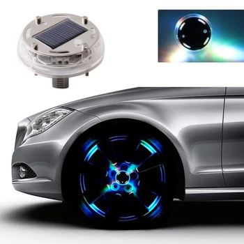 Nepremočljiva 4 Načini 12 LED Avto Auto Sončne Energije Flash Kolesa Pnevmatike, Platišča, Luči Žarnice Dekoracija , , ,