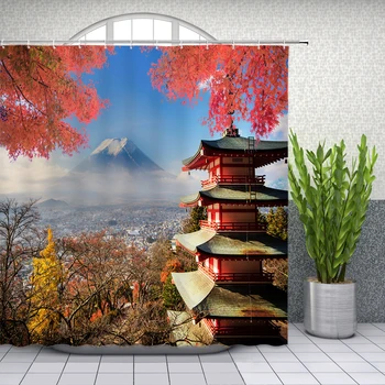 Nepremočljiva Tkanine iz Poliestra Tuš Zavesa Japonsko Slikarstvo Samurai 3d Tiskanje Kopalnica Dekoracijo Tuš Zavese