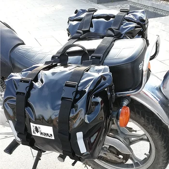 New Visoke Kakovosti motornega kolesa Zadnja Sedežna Vreča za Sedla, Torbe-Nepremočljiva Multi-funkcijo Motornih Motokros-Fahren alforjas par moto Primeru
