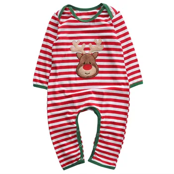 Newborn Baby Toddler Fant Dekle Jelenov Božič Romper Jumpsuit Obleka, Božič, Oblačila, Obleke 0-24M