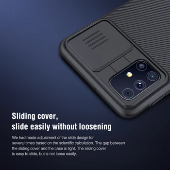 NILLKIN Ohišje za Samsung Galaxy M31S Hrbtni pokrovček,Fotoaparat Zaščito Stran Zaščito Pokrov Objektiva Varstvo Nazaj coverfor Samsung M31S