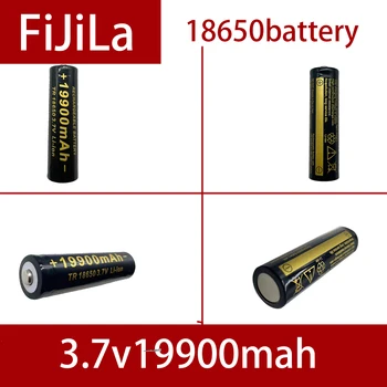Nov 18650 Litijeve Baterije Bliskavico 18650 Polnilna-Baterija 3,7 V 19900 Mah za Svetilka + polnilec