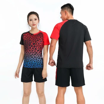 Nov Badminton majice, oblačila, Moški/Ženske , športne rokavi srajce Tenis , namizni tenis jope , Quick dry športno usposabljanje t-majice