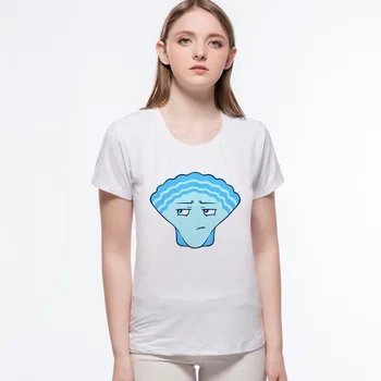 Nov Prihod natisnjeni obrezana t srajce za ženska Seksi Ljubek morska deklica Ribji rep Moda Poletje Tee majica homme L1-7#