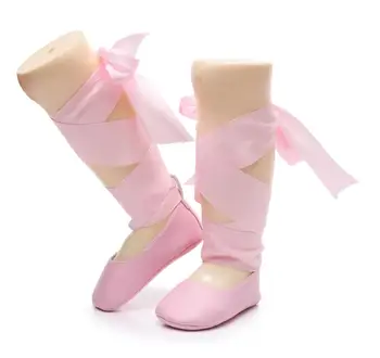 Nov slog trdna PU usnje čipke Visoko-top baby moccasins mehka podplatom Gladiator čevlji za 0-24 za malčke dekliška prvi pohodniki