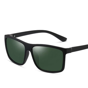 Nov Trend Kvadrat Polarizirana sončna Očala Moški Modni PC Vožnje na Prostem Senčenje sončna Očala Moški UV400 Buljiti