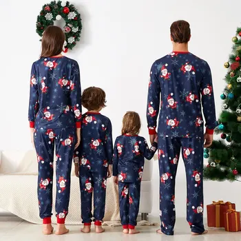 Nova Božič Družinski Ujemanje Pižamo Določa Božič Odraslih Oče, Mati, Hči, Tiskanje Sleepwear More Oblačila Obleko Sleepwear