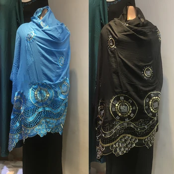 Nova High-grade Hidžab Afriške Mehko Bombažno šal, Glavo pasu Modni Veliki Šali Pokrivna Obloge za Telo Z Diamanti Za Muslimanske Ženske