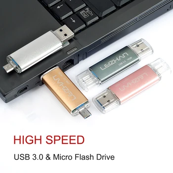 NOVA High Speed Usb 3.0 & Mikro OTG USB Flash Drive Za Pametni telefon/Tablični računalnik/Computer 8GB 16GB 32GB 64GB 128GB Pendrive Memory Stick