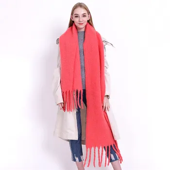 Nova jesen/zima 2020 barva debele tassel imitacije kašmir preprost modni šal topel šal dame šal