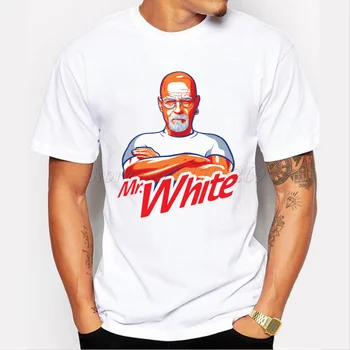 Nova moda kratek rokav casual moški majica s kratkimi rokavi Breaking bad G. White retro natisnjeni moški vrhovi novost priljubljena osnovne smešno tee majice