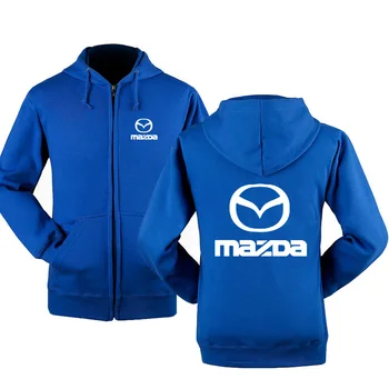 Nova Moda Mazda Avto Logo Majica S Kapuco Moških, Ki So Hoody Pomlad Jesen Runo Bombaž Zadrga Jakno HipHop Harajuku Moška Oblačila