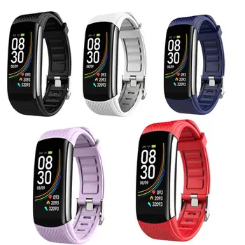 Nova Moda Telesne Temperature Pametna Zapestnica Watch IP67 Nepremočljiva Srčnega utripa Smartband Manšeta Fitnes Zdravje Tracker