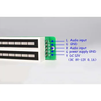 NOVA različica Mini Dvojno 12 indikator Nivoja VU Meter Stereo Ojačevalnik Odbor Nastavljivo svetlobno Hitrostjo Odbor Z AGC