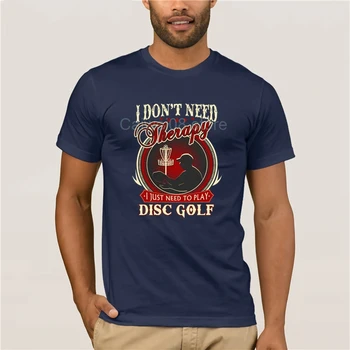 Nove Poletne Moške Priložnostne Natisni T-Shirt Ne potrebujem, Samo Morali Igrati Disc Golf Poletje Moda Ulica T-Shirt Kratek Rokav
