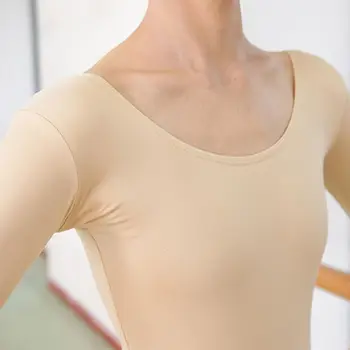 Nove Ženske Dolg Rokav Balet Leotards Za Turtleneck Ples Leotard Seksi Gimnastika Leotard Bombaž Odraslih Baletni Kostumi