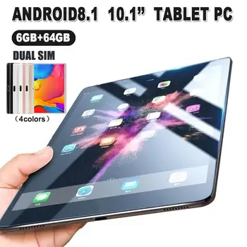 Novi Originalni Android Tableta 10 inch 10 jedro 4G FDD LTE 6GB RAM 128GB ROM 1280*800 IPS Dvojno Kamere Android OS 9.0 WIFI, GPS