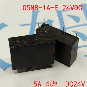 Novo 10PCS/VELIKO G5NB-1A-E 12VDC G5NB-1A-E 24 v enosmerne napetosti G5NB 12V 24V 5A 250VAC 4PIN