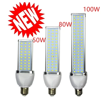 NOVO 5pcs/veliko 5730 LED lučka scenografija bulb30W 40 W 50 W 60 W 80W 100W Led Žarnica E27 E39 E40 85-265V Aluminija Hlajenje Visoko Moči Žarnice