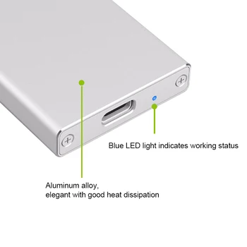 NOVO Aluminija USB3.1 Tip-C mSATA SSD Ohišje USB3.0 mSATA SSD Primeru Privijačenje S Podatki Kabel Za Windows/Linux/Mac