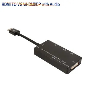 Novo HDMI Converter 4 v 1 Zaslon Displayport HDMI Za Avdio DVI/VGA/HDMI Video Kabel Za HDTV Večpredstavnostna LED Projektor