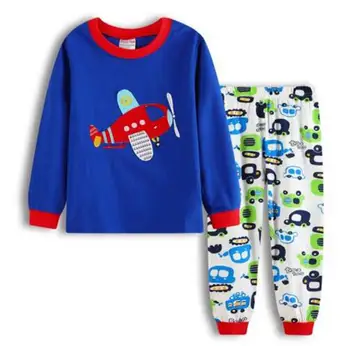 Novo Otroci Pajama Nastavite Fantje Sleepwear 2-7 Let Dekleta Pijamas Nastavite Otrok Mario pyjama T-majica + Hlače Baby Girl/Boy Oblačila