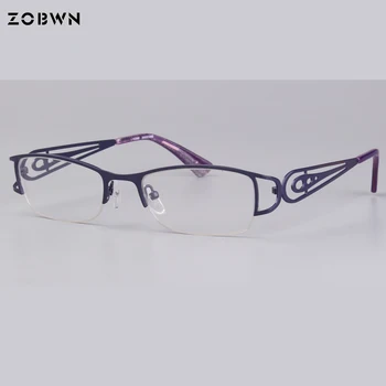 Novo Semi-Rimless Okvir ženske Moški Retro montures de lunette de soleil za ženske 3 barve oculos sem grau,lentilles optique gafas