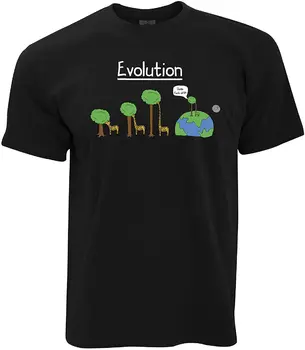 Novost T Shirt Razvoj Žirafa in Drevo prišlekov Poletje Moških Kul Tee 2020 Dihanje Vse Bombaža, Kratek Rokav T-Shirt