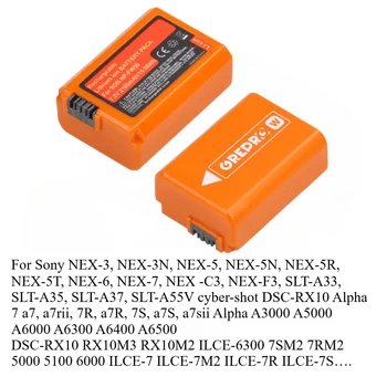 NP-FW50 NPFW50 Baterija za Sony Alpha a6500 a6000 6000L a6300 a6400 a7 RX10 VI, SLT A55, Alfa 3500, NEX-3 a7R a5000 a3000