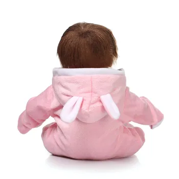 NPK 40 cm silikonski prerojeni baby doll igrače igra hiša spanjem igrača za otroke mehko vinil spanje novorojenčka dekle malčki punčko