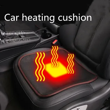 Ogrevanje Avto Sedežne Blazine z USB Cigaret Kabel Hitro ogrevanje Električna Pozimi Toplo Auto Sedežne Blazine Temperature