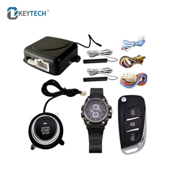 OkeyTech 433Mhz 12V Watch Nadzor Avto Alarmni Sistem Smart Avto Ključ Vstop brez ključa Sistem za Daljinski Zagon Motorja Pritisni Gumb Start Stop