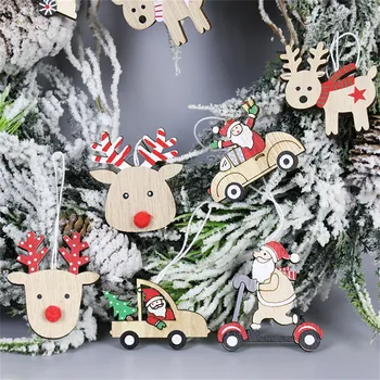 Okraski za božična Drevesa Les Obesek Garland Božič Santa Claus Elk Okras za Dom Božič, Novo Leto 2020 Navidad